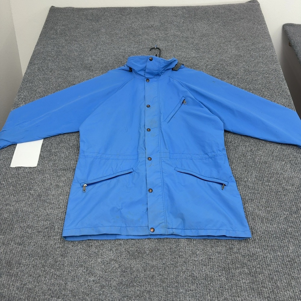 Vintage Windy Pass By The North Face Jacket Mens L Blue Gore-Tex Hooded Gorpcore
